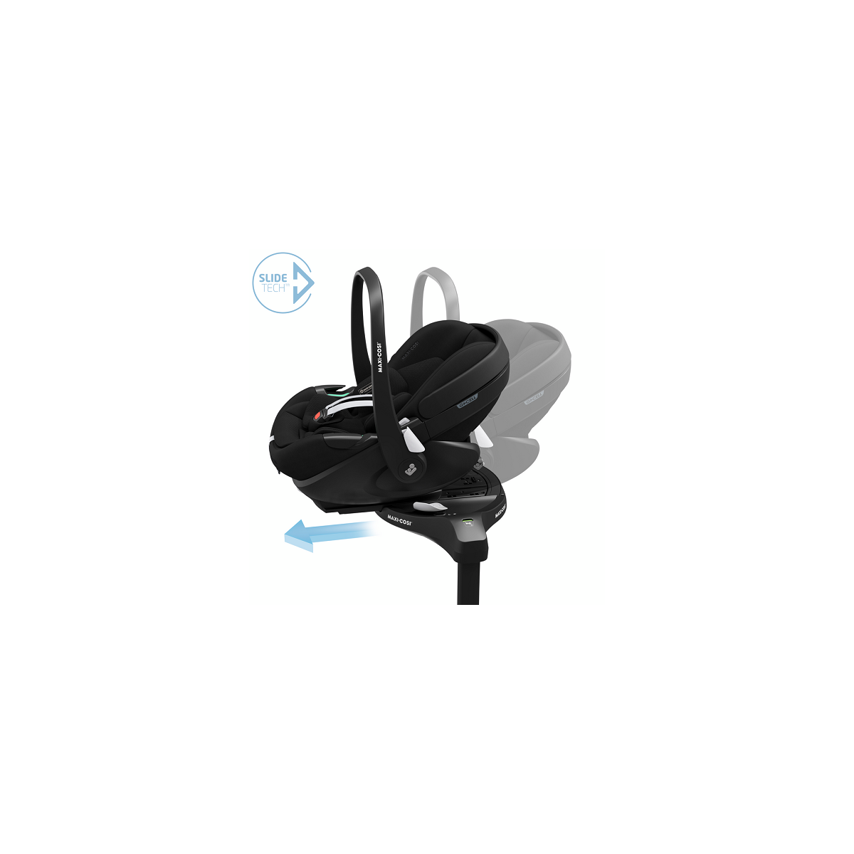 MAXI COSI PEBBLE 360 PRO 2 ESSENTIAL BLACK + FAMILYFIX 360 PRO SlideTech™