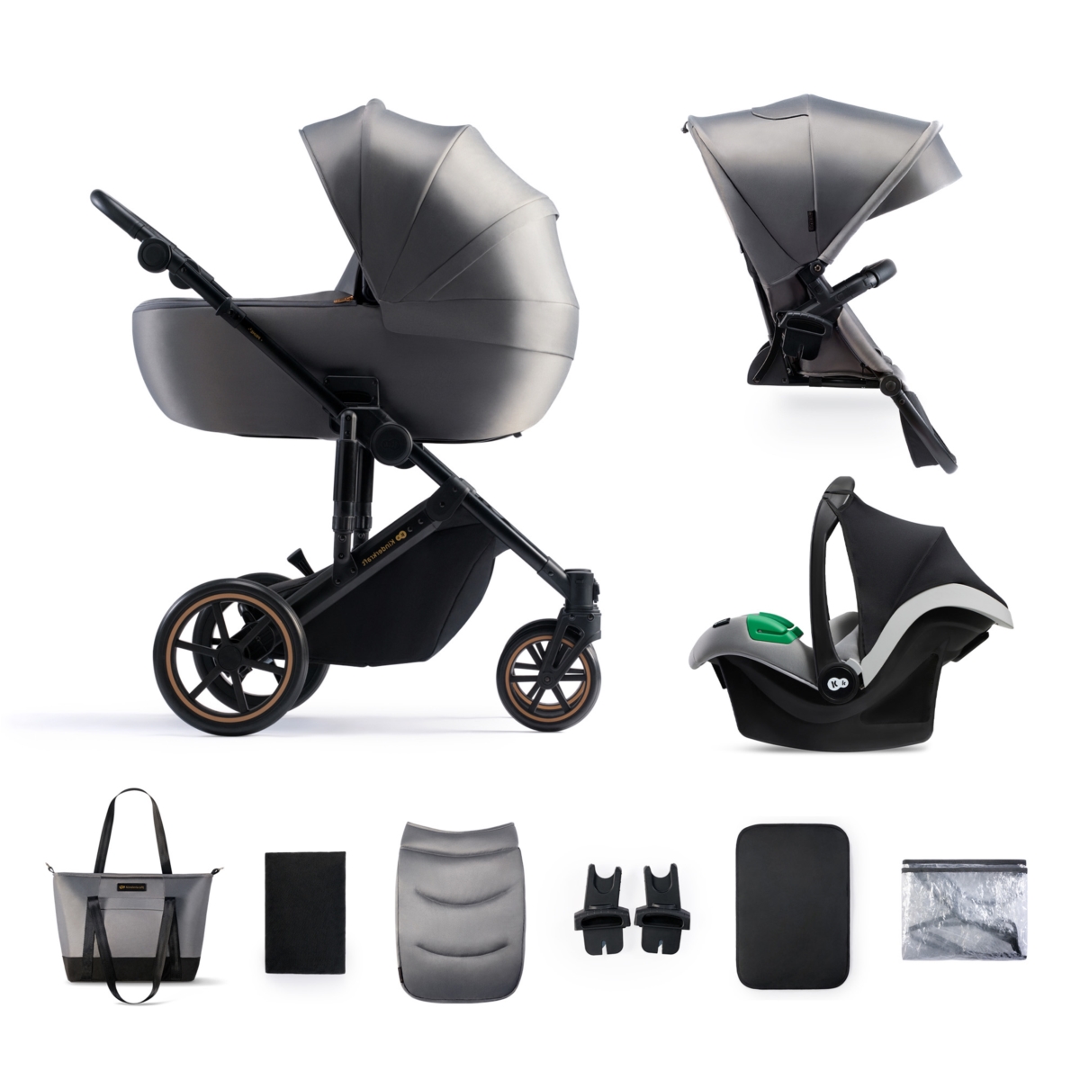 KINDERKRAFT PRIME 2 3W1 MINK PRO GREY SHADOW