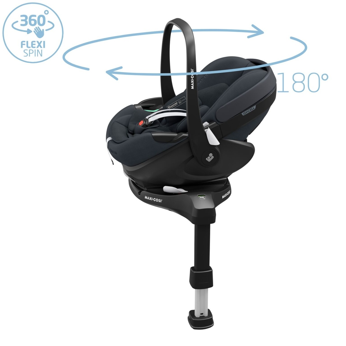 MAXI COSI  PEBBLE 360 PRO 2 ESSENTIAL GRAPHITE + FAMILYFIX 360 PRO SlideTech™