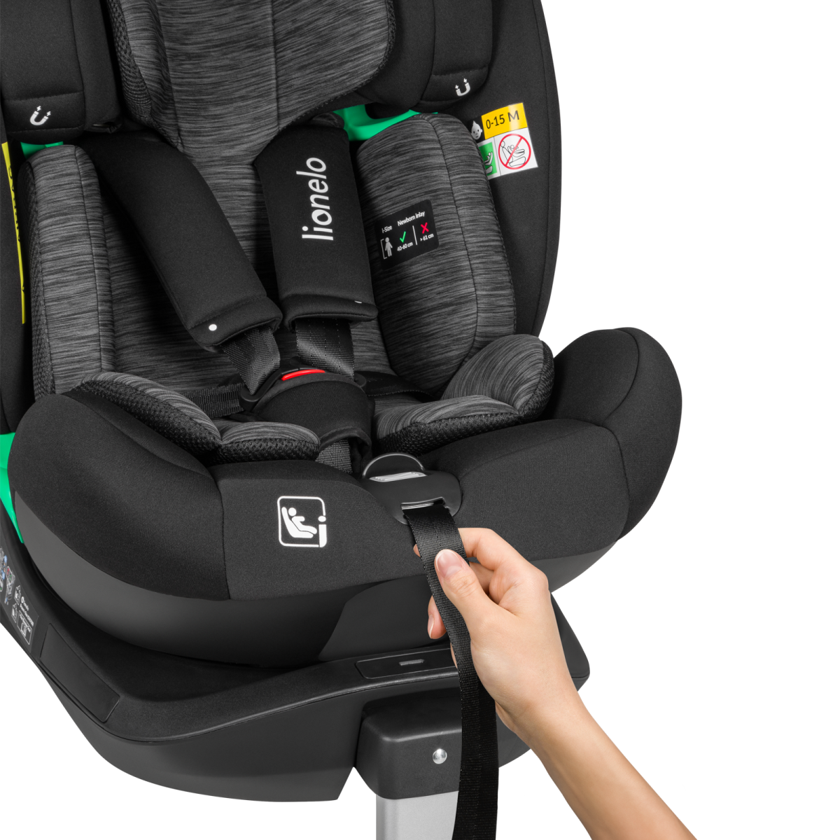 LIONELO BRAAM I-SIZE BLACK CARBON