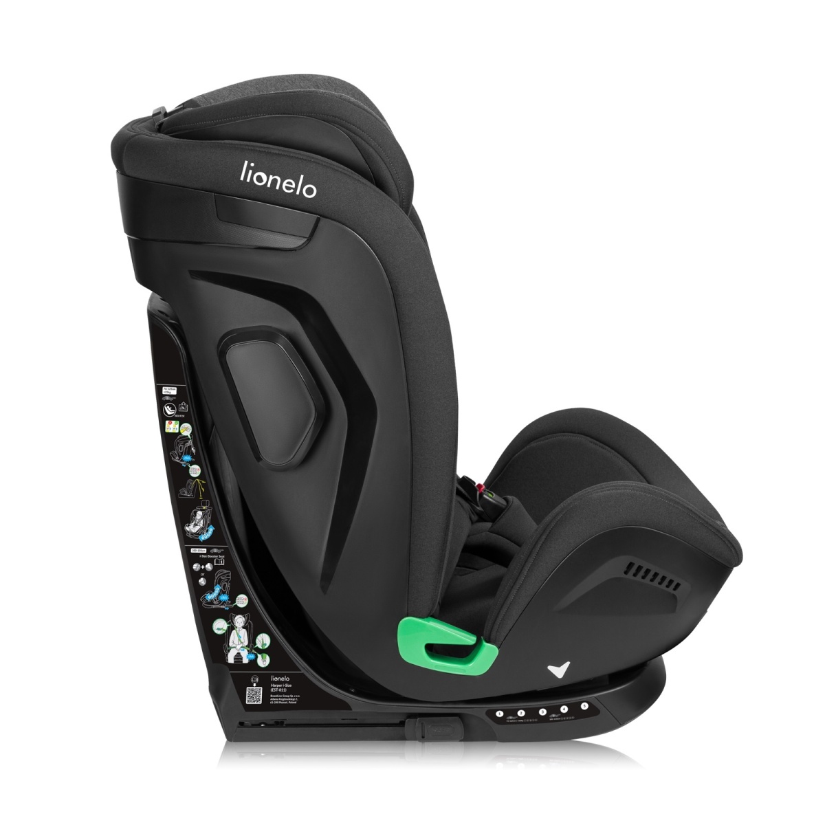 LIONELO HARPER I-SIZE BLACK CARBON