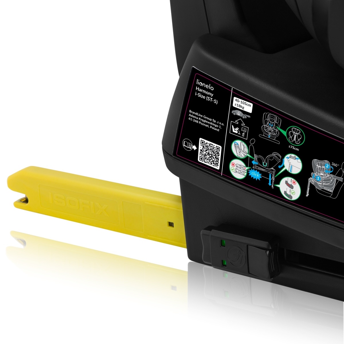 LIONELO HARMONY I-SIZE BLACK CARBON BAMBOO