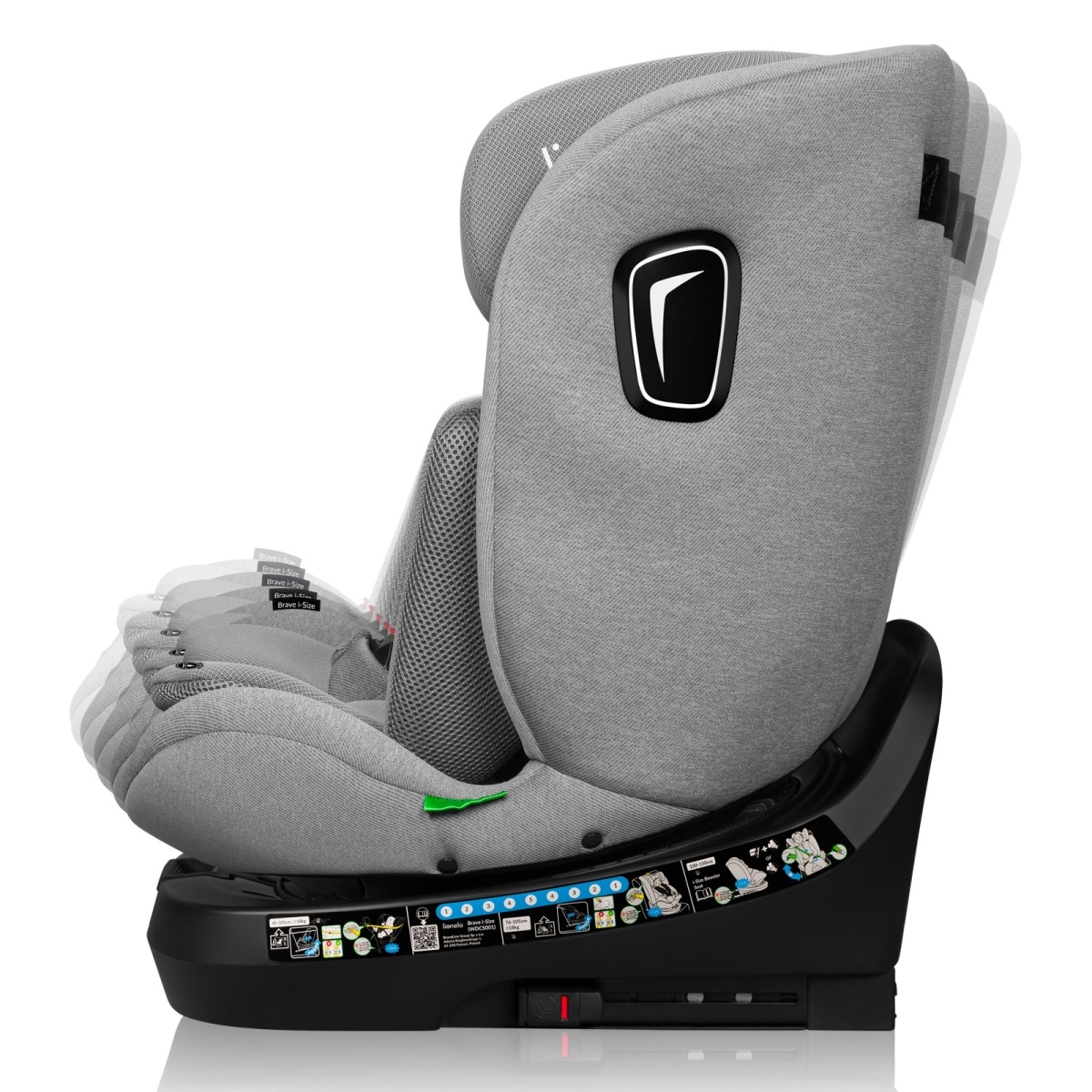 LIONELO BRAVE I-SIZE GREY STONE