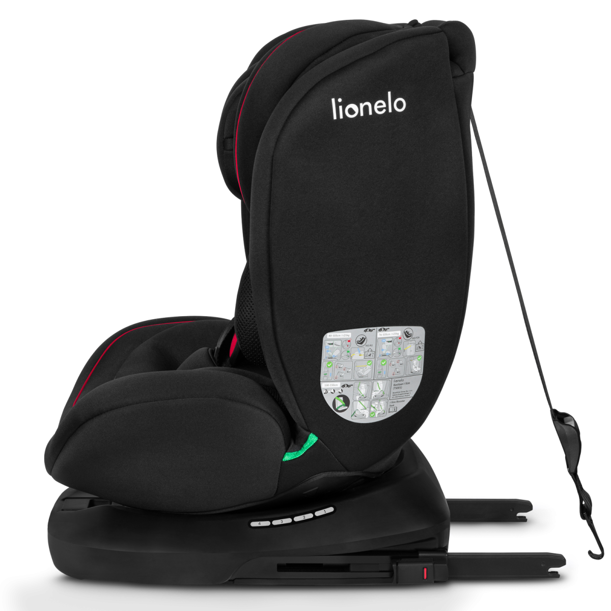 LIONELO BASTIAAN I-SIZE BLACK RED