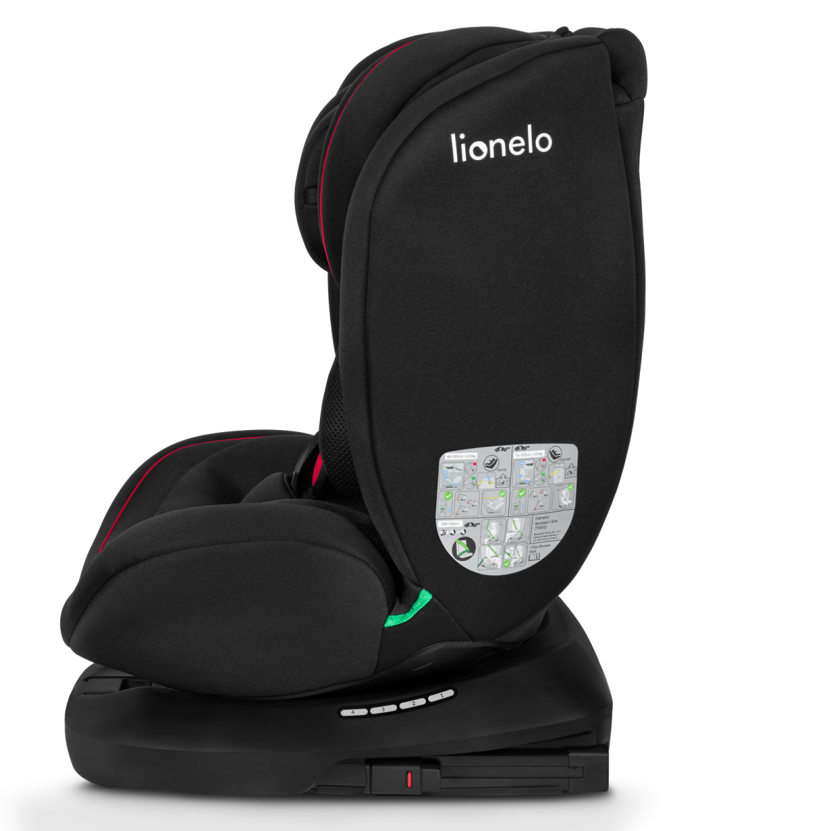 LIONELO BASTIAAN I-SIZE BLACK RED