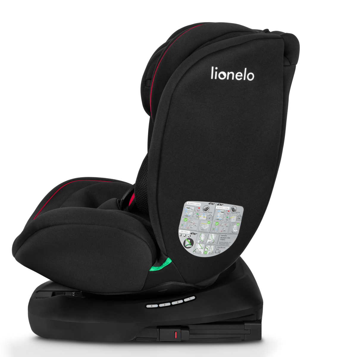 LIONELO BASTIAAN I-SIZE BLACK RED