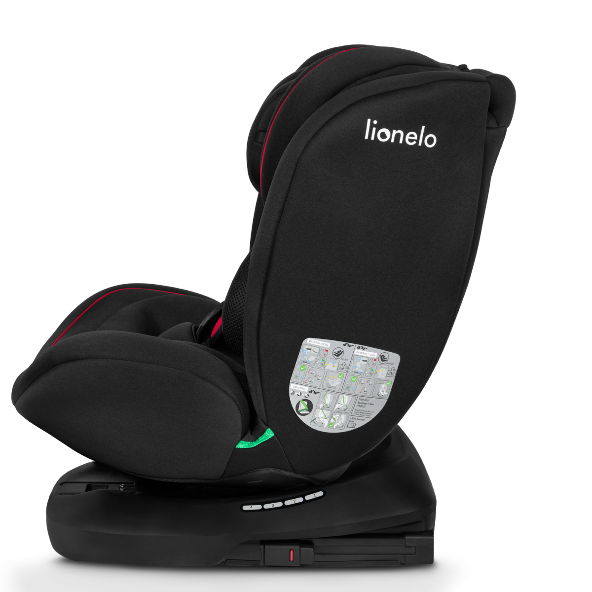 LIONELO BASTIAAN I-SIZE BLACK RED