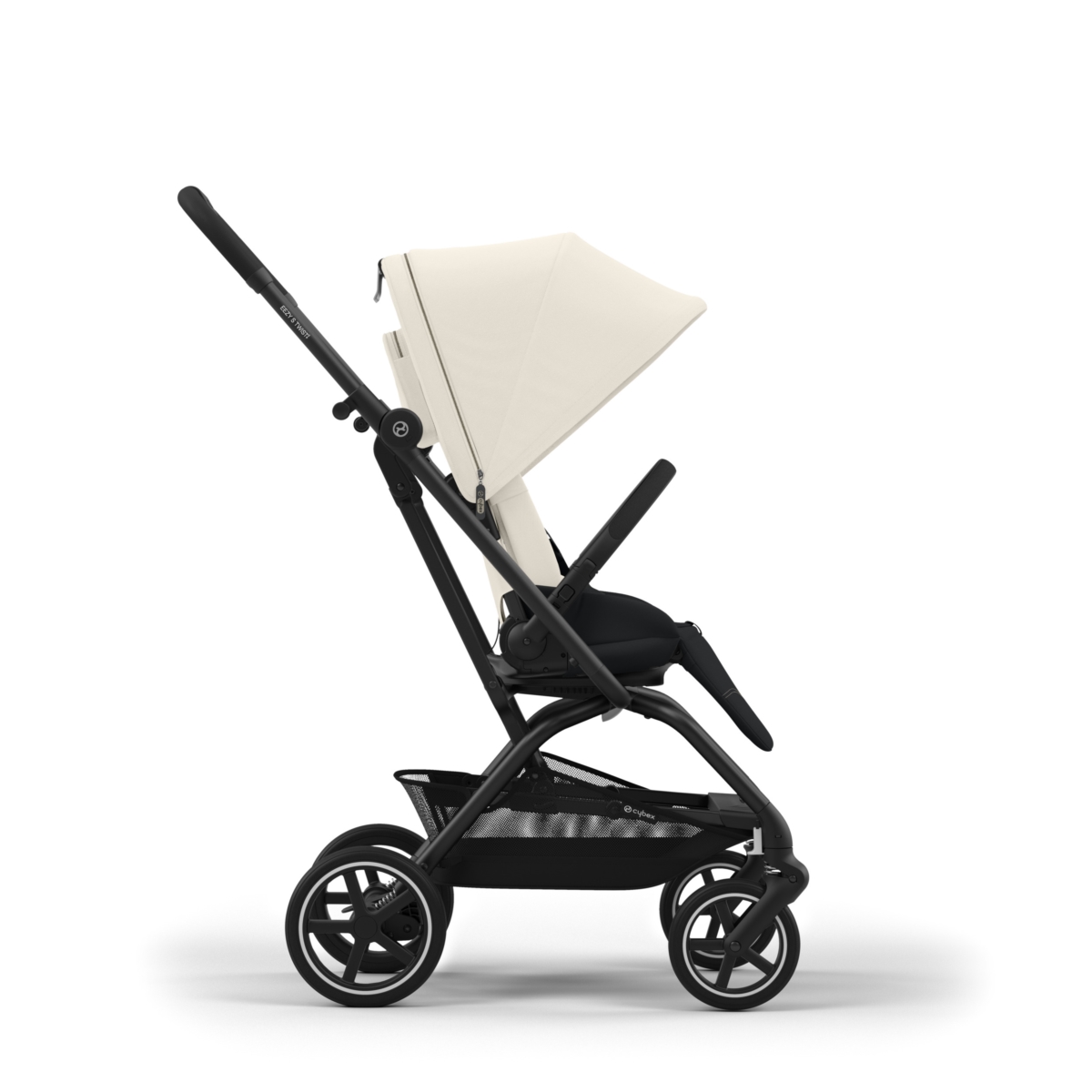 CYBEX EEZY S TWIST+2 BLK CANVAS WHITE