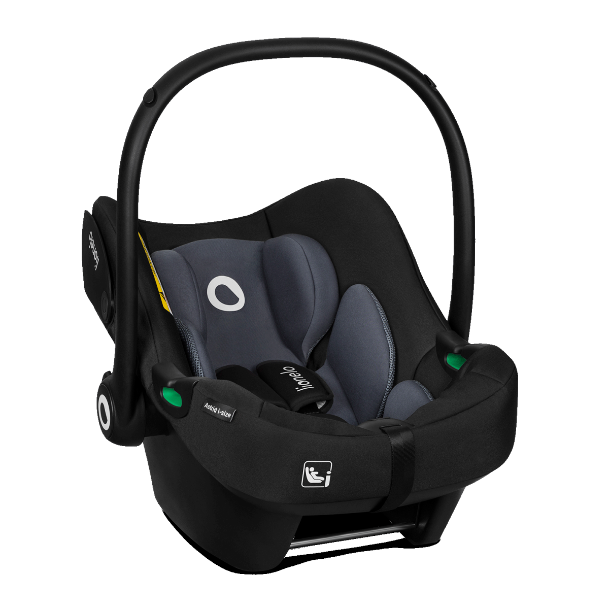 LIONELO ASTRID I-SIZE  SET BLACK GREY