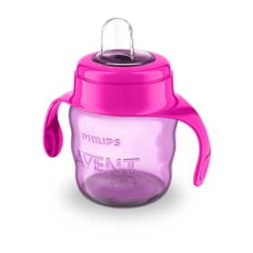 AVENT KUBEK Z USTNIKIEM 6M+, 200ML. RÓŻOWY 551/03