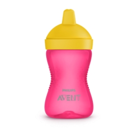 AVENT KUBEK Z TWARDYM USTNIKIEM 18M+, 300ML GIRL 8