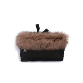 COTTONMOOSE MUFKA MUFF Z FUTERKIEM BLACK